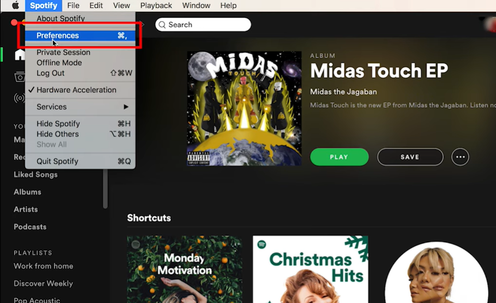 How to upload local files to Spotify step 1