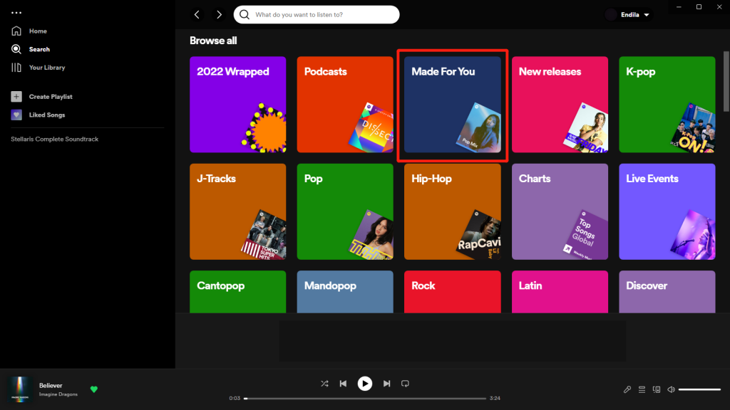 how to find spotify blend